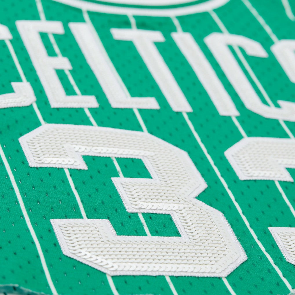 Mitchell & Ness Larry Bird Boston Celtics x DANNIJO Women's Fashion Cropped Basketball Jersey Kelly Green