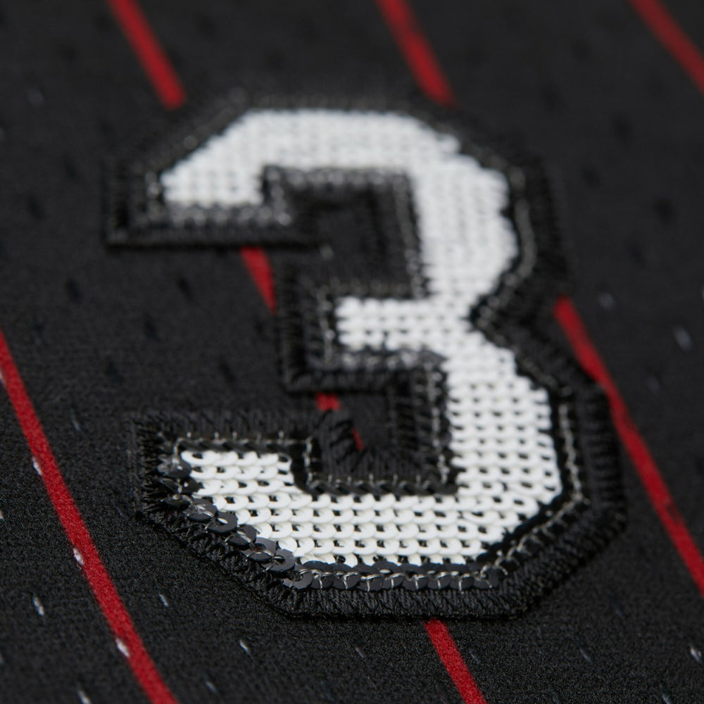 Mitchell & Ness Dwyane Wade Miami Heat x DANNIJO Women's Fashion Cropped Basketball Jersey Black