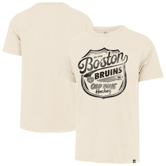 Boston Bruins '47 Poke Check Franklin T-Shirt - Cream | 47 brand on sale