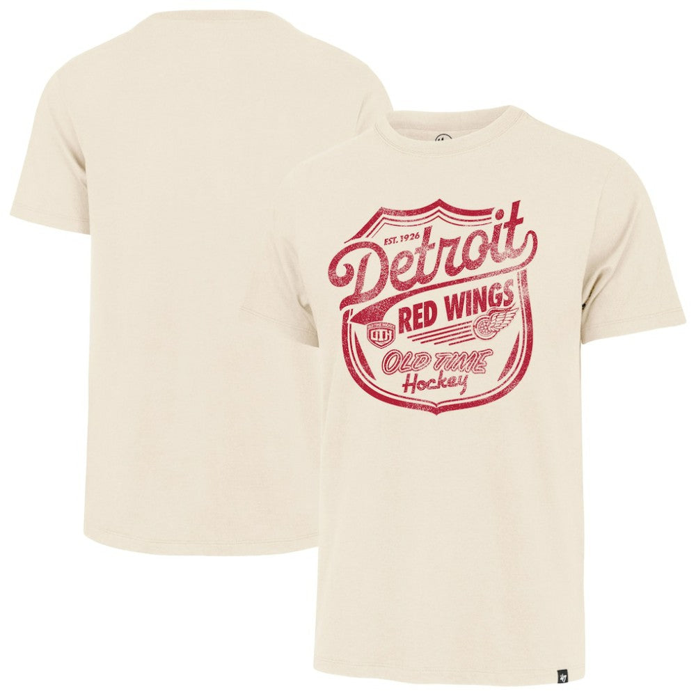Detroit Red Wings '47 Poke Check Franklin T-Shirt - Cream | 47 brand near me
