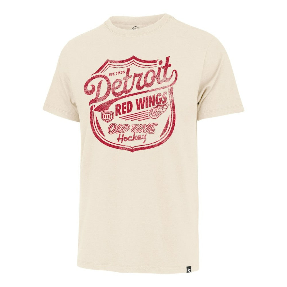 Detroit Red Wings '47 Poke Check Franklin T-Shirt - Cream | 47 brand near me