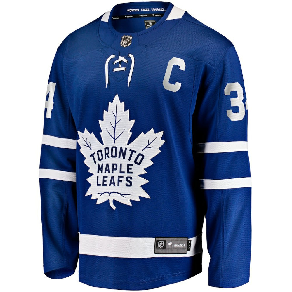 Auston Matthews Toronto Maple Leafs Fanatics Captain Patch Home Breakaway Player Jersey - Blue | Fanatics Clearance