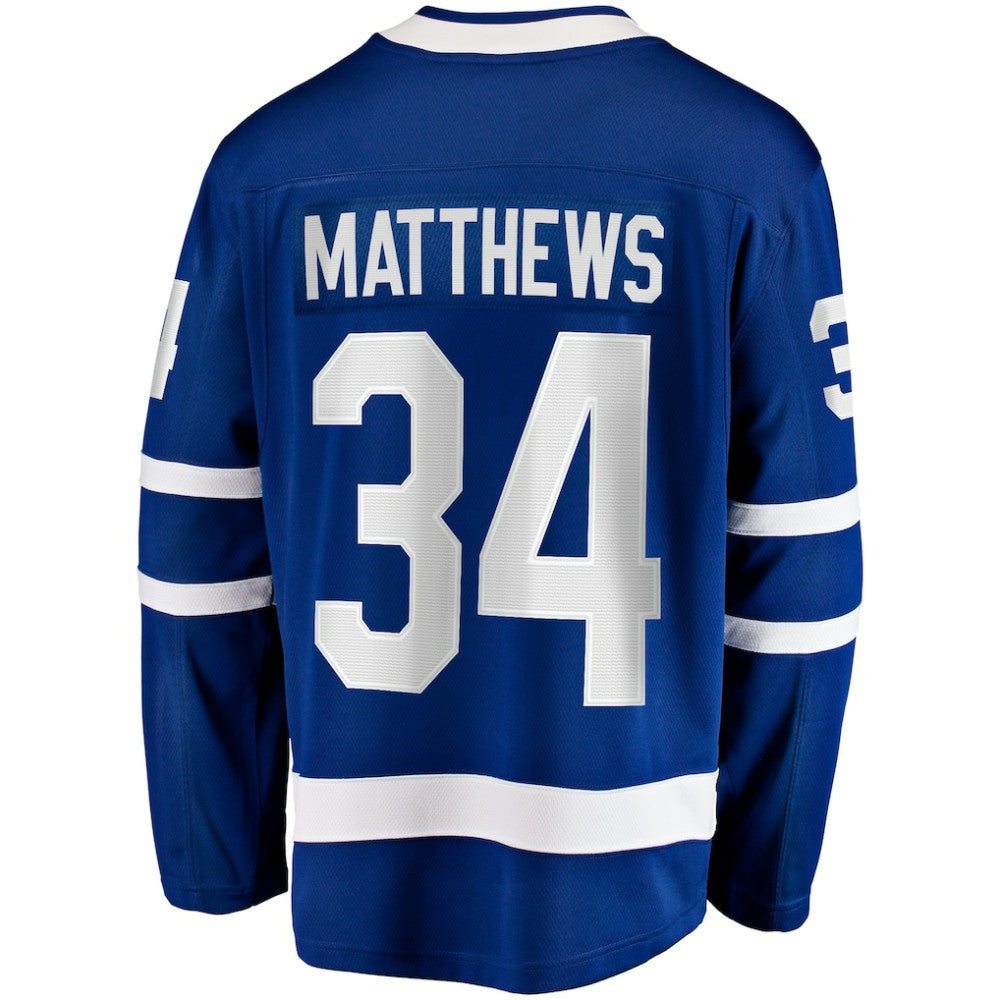 Auston Matthews Toronto Maple Leafs Fanatics Captain Patch Home Breakaway Player Jersey - Blue | Fanatics Clearance