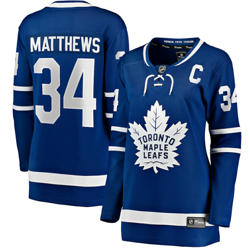 Auston Matthews Toronto Maple Leafs Fanatics Women's Captain Patch Home Breakaway Player Jersey - Blue | Fanatics sale