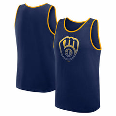 Milwaukee Brewers Logo Athletic Unmatched Success Tank Top Discount