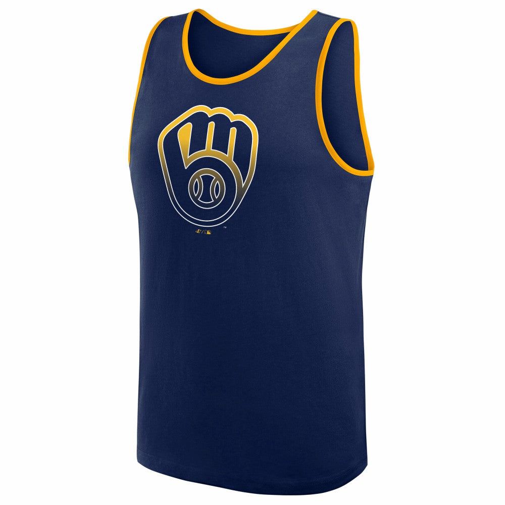 Milwaukee Brewers Logo Athletic Unmatched Success Tank Top Discount