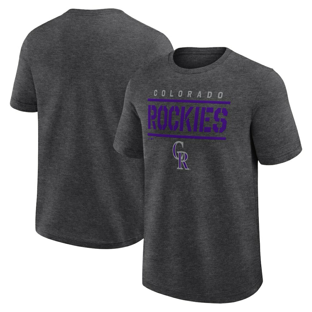 Colorado Rockies Logo Athletic Top Notch T-Shirt for sale