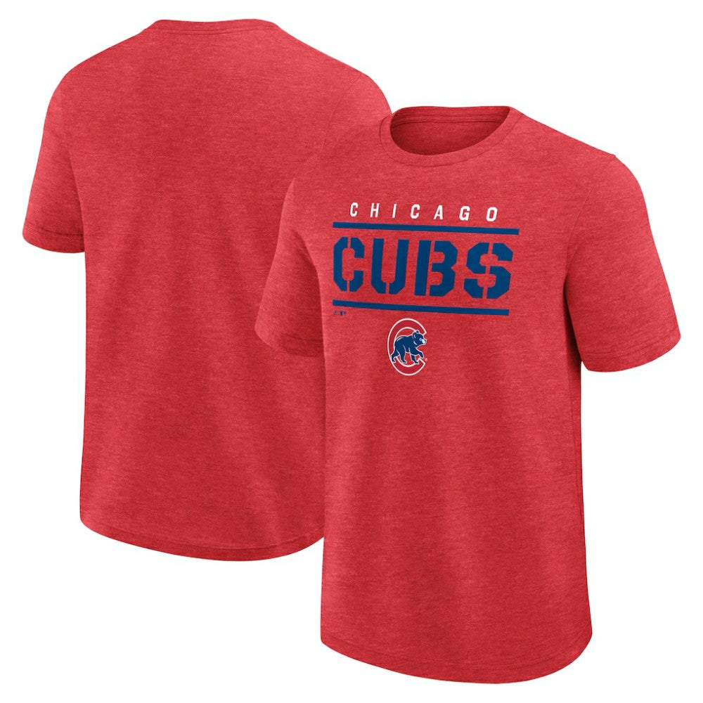 Chicago Cubs Logo Athletic Top Notch T-Shirt Outlet