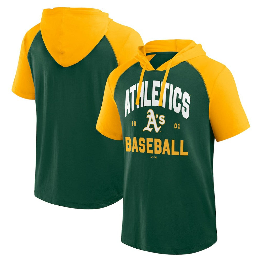 Athletics Logo Athletic Prime Raglan Short Sleeve Hoodie T-Shirt Discount