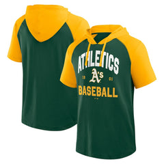 Athletics Logo Athletic Prime Raglan Short Sleeve Hoodie T-Shirt Discount