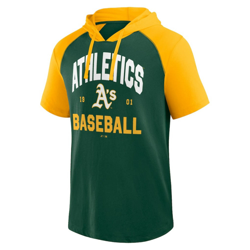 Athletics Logo Athletic Prime Raglan Short Sleeve Hoodie T-Shirt Discount