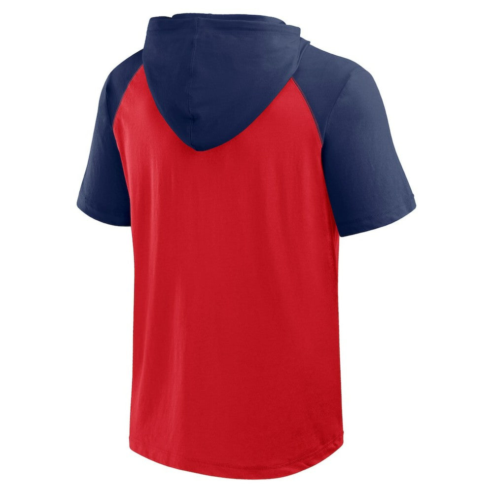 St. Louis Cardinals Logo Athletic Prime Raglan Short Sleeve Hoodie T-Shirt Outlet