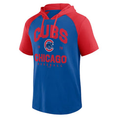 Chicago Cubs Logo Athletic Prime Raglan Short Sleeve Hoodie T-Shirt for sale