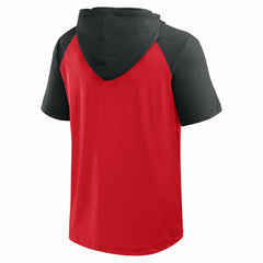 Cincinnati Reds Logo Athletic Prime Raglan Short Sleeve Hoodie T-Shirt Near Me