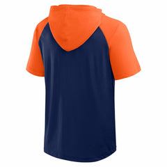 Houston Astros Logo Athletic Prime Raglan Short Sleeve Hoodie T-Shirt Online