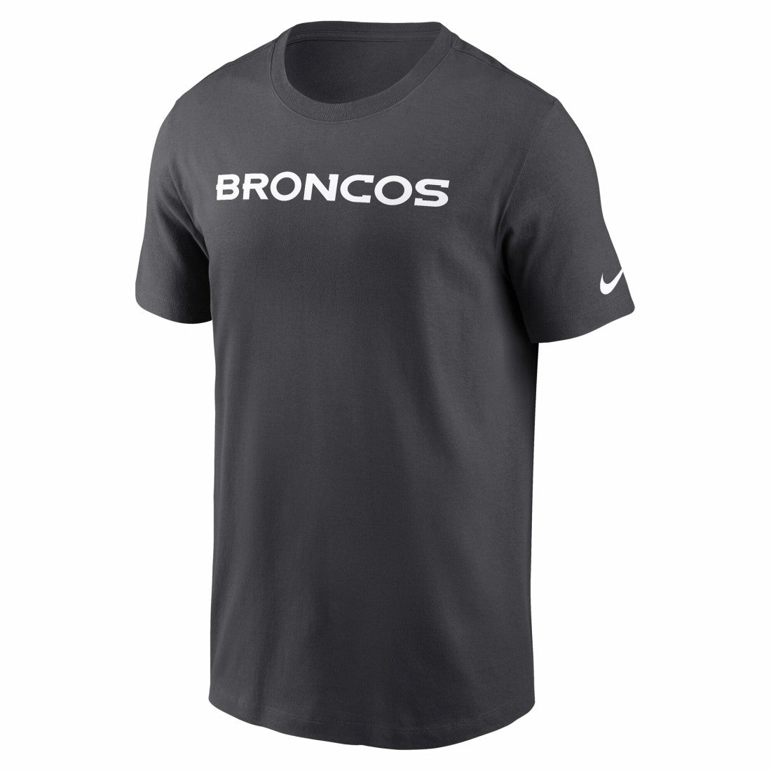 Denver Broncos Primetime Wordmark Essential T-Shirt - Anthracite - Nike