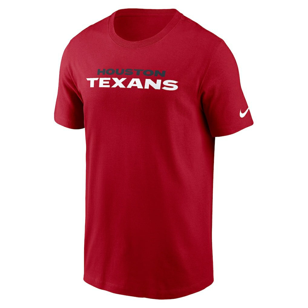 Houston Texans Primetime Wordmark Essential T-Shirt - Red - Nike