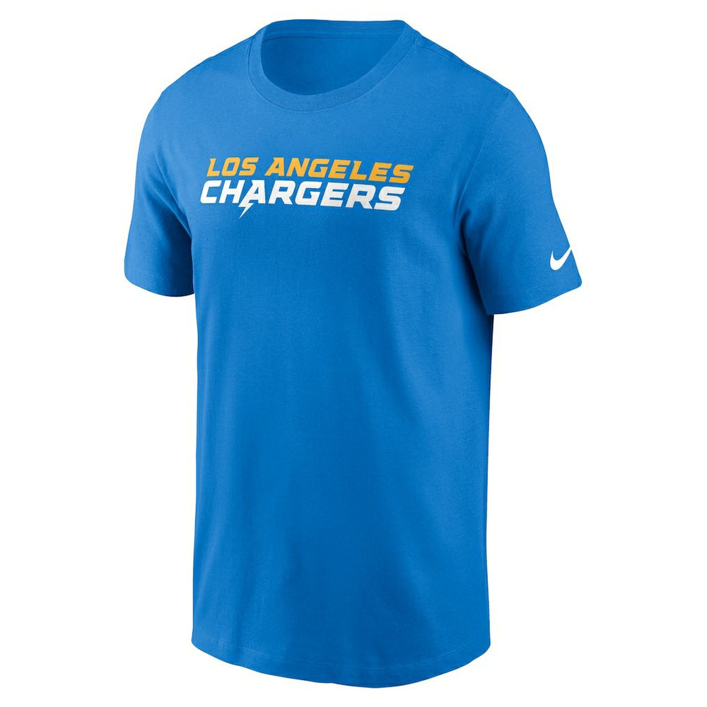 Los Angeles Chargers Primetime Wordmark Essential T-Shirt - Powder Blue - Nike