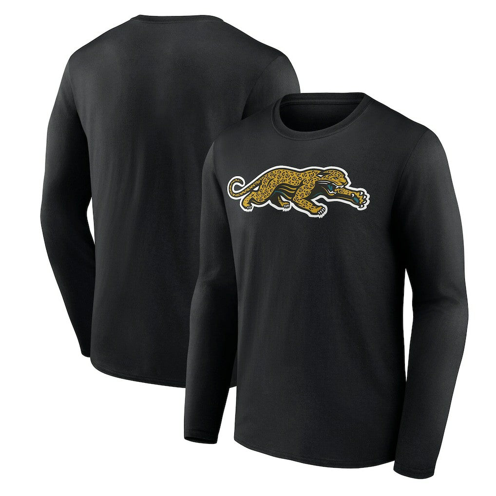Jacksonville Jaguars Classic Logo Long Sleeve T-Shirt - Black - NFL