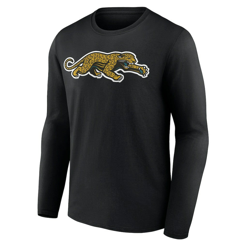 Jacksonville Jaguars Classic Logo Long Sleeve T-Shirt - Black - NFL