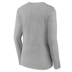 Jacksonville Jaguars Women's Classic Logo Long Sleeve V-Neck T-Shirt - Gray - NFL