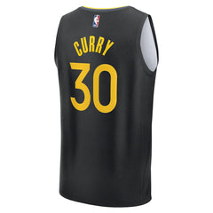 Fanatics Stephen Curry Golden State Warriors Youth Fast Break Replica Player Jersey Statement Editi- Black