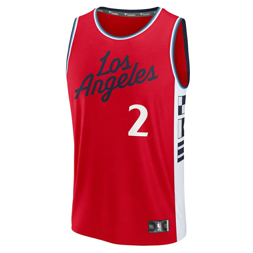 Fanatics Kawhi Leonard LA Clippers Fast Break Replica Player Jersey Statement Edition Red