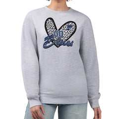 St. Louis Blues G-III 4Her by Carl Banks Women's Animal Print Heart Fleece Pullover Sweatshirt - Heather Gray | NHL sale