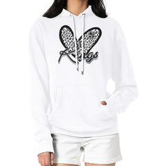 Los Angeles Kings G-III 4Her by Carl Banks Women's Animal Print Heart Fleece Pullover Hoodie - White | NHL Lifestyle