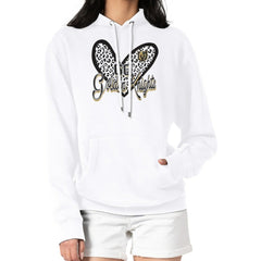 Vegas Golden Knights G-III 4Her by Carl Banks Women's Animal Print Heart Fleece Pullover Hoodie - White | NHL Lifestyle