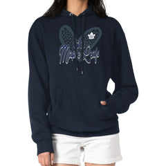 Toronto Maple Leafs G-III 4Her by Carl Banks Women's Animal Print Heart Fleece Pullover Hoodie - Navy | NHL discount