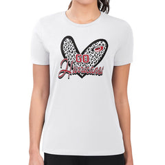 Carolina Hurricanes G-III 4Her by Carl Banks Women's Super-Slim Fit Lightweight Animal Print Heart T-Shirt - White | NHL online