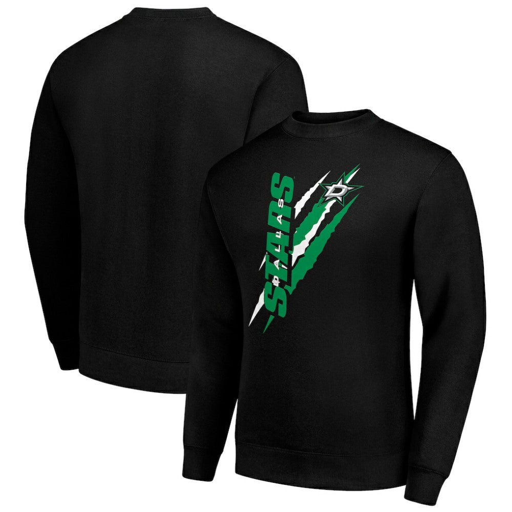 Dallas Stars Starter Color Scratch Pullover Sweatshirt - Black | NHL discount