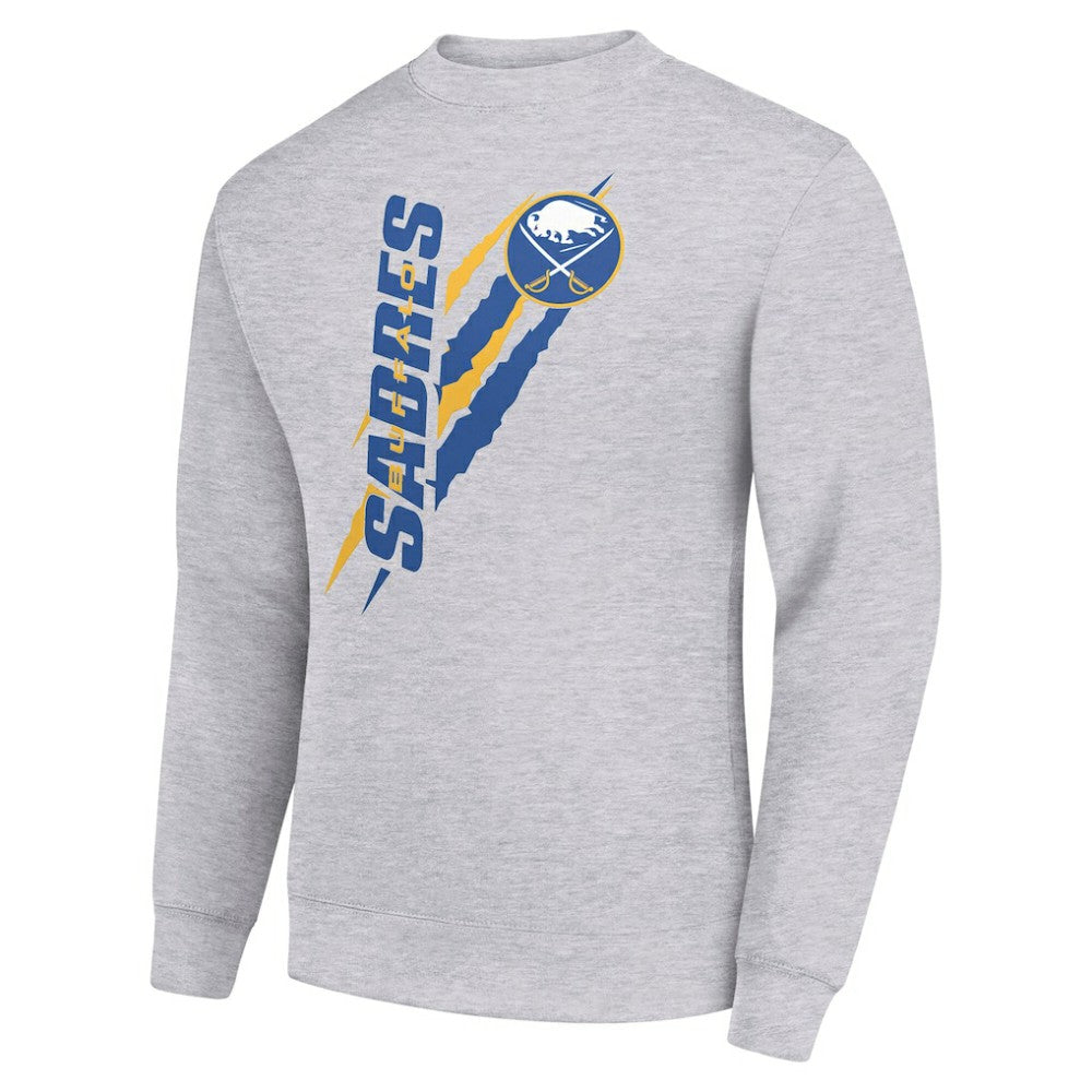 Buffalo Sabres Starter Color Scratch Pullover Sweatshirt - Heather Gray | NHL Clearance