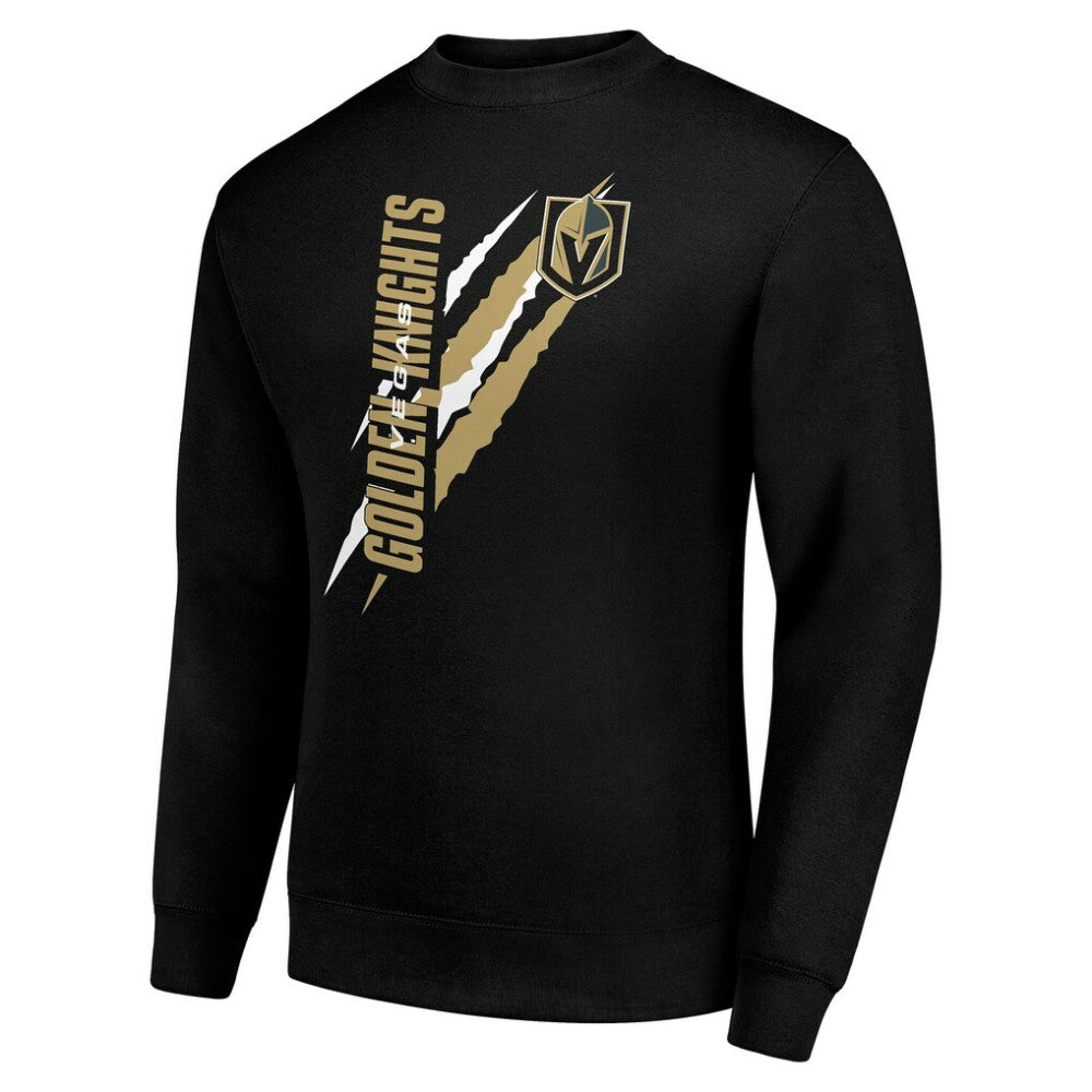 Vegas Golden Knights Starter Color Scratch Pullover Sweatshirt - Black | NHL discount