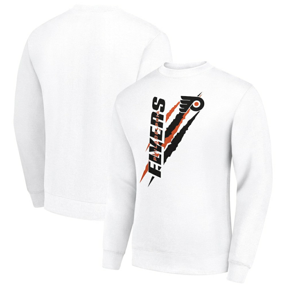Philadelphia Flyers Starter Color Scratch Pullover Sweatshirt - White | NHL online