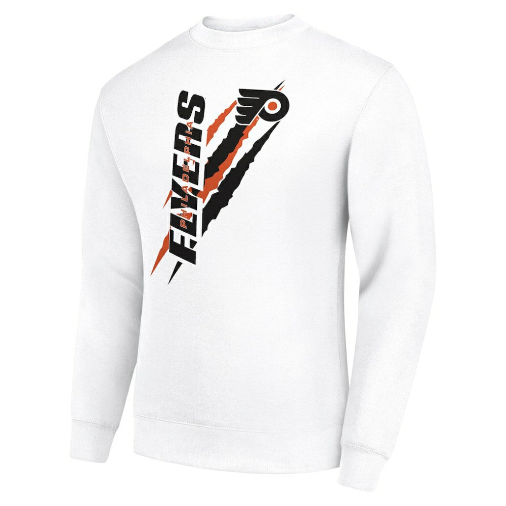 Philadelphia Flyers Starter Color Scratch Pullover Sweatshirt - White | NHL online