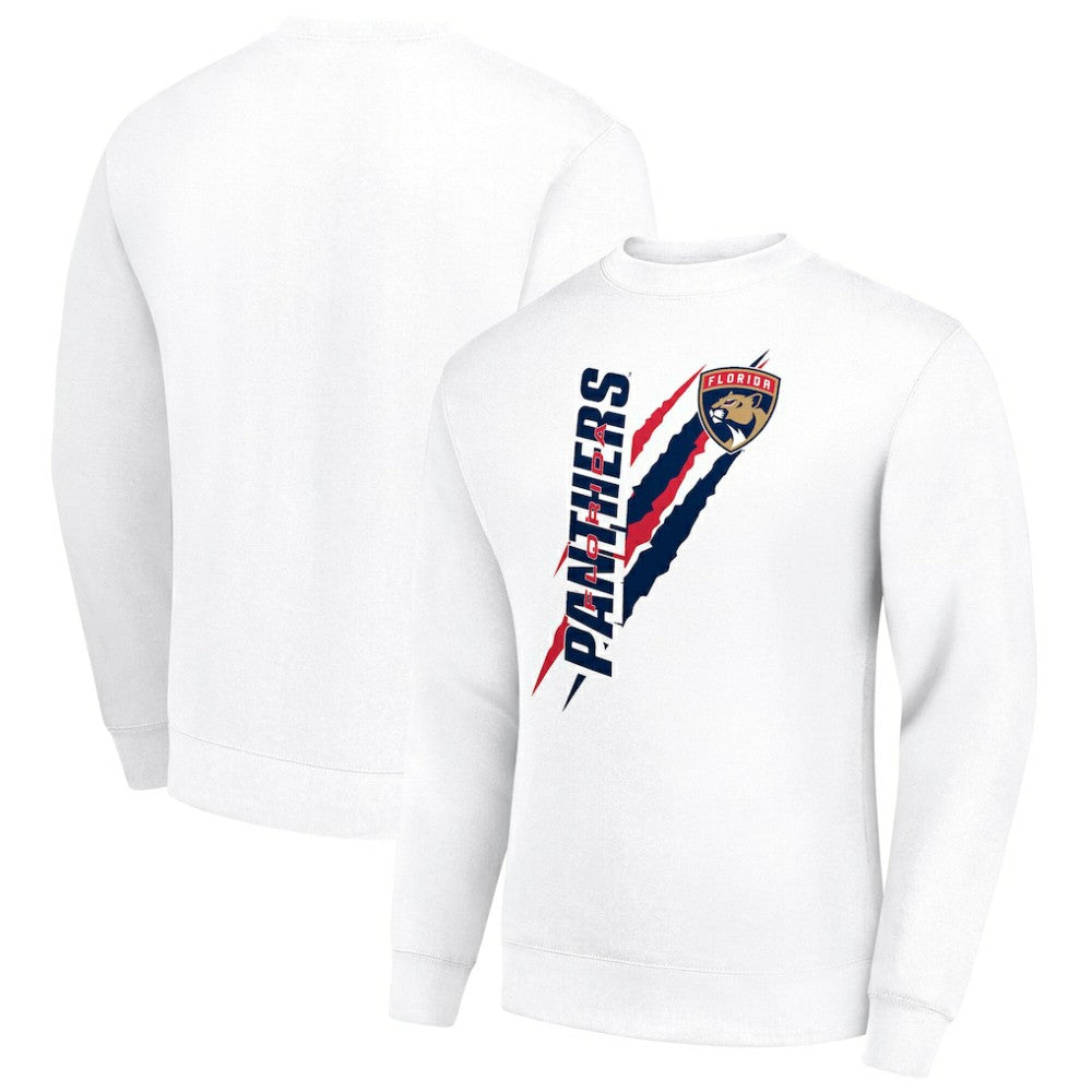 Florida Panthers Starter Color Scratch Pullover Sweatshirt - White | NHL on sale