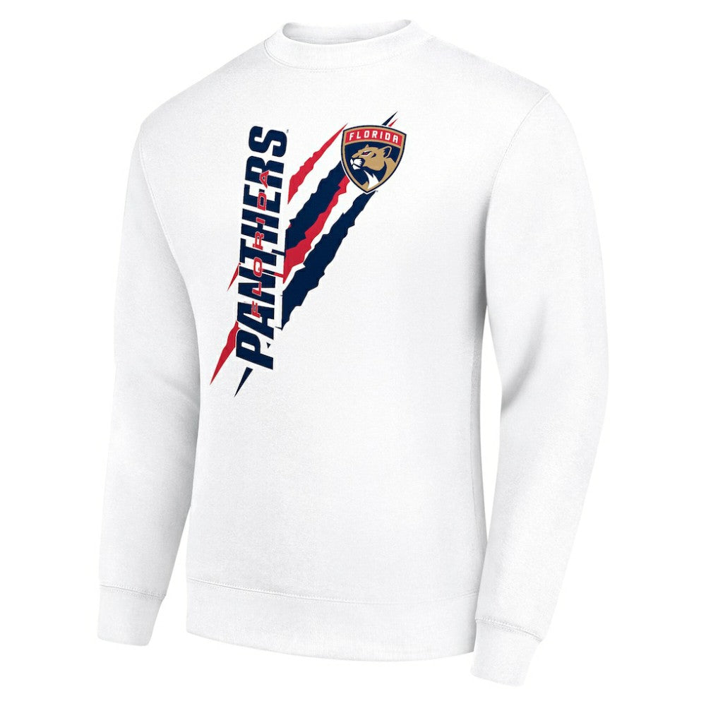 Florida Panthers Starter Color Scratch Pullover Sweatshirt - White | NHL on sale