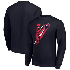 Washington Capitals Starter Color Scratch Pullover Sweatshirt - Navy | NHL Clearance