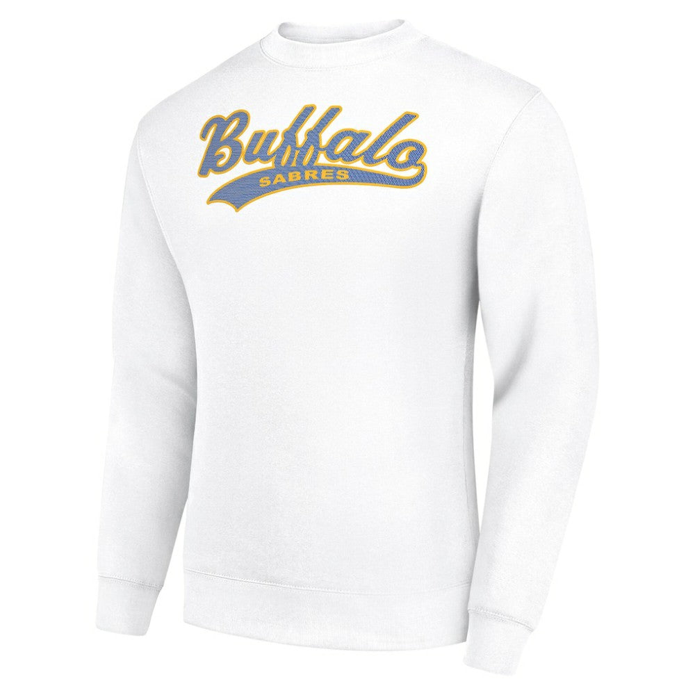 Buffalo Sabres Starter  Tailsweep City Pullover Sweatshirt - White | NHL near me