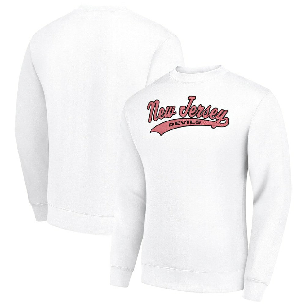 New Jersey Devils Starter  Tailsweep City Pullover Sweatshirt - White | NHL sale