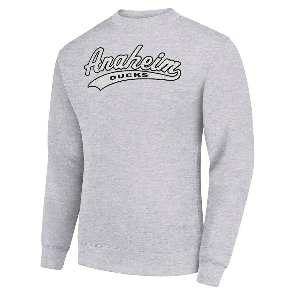Anaheim Ducks Starter  Tailsweep City Pullover Sweatshirt - Heather Gray | NHL online