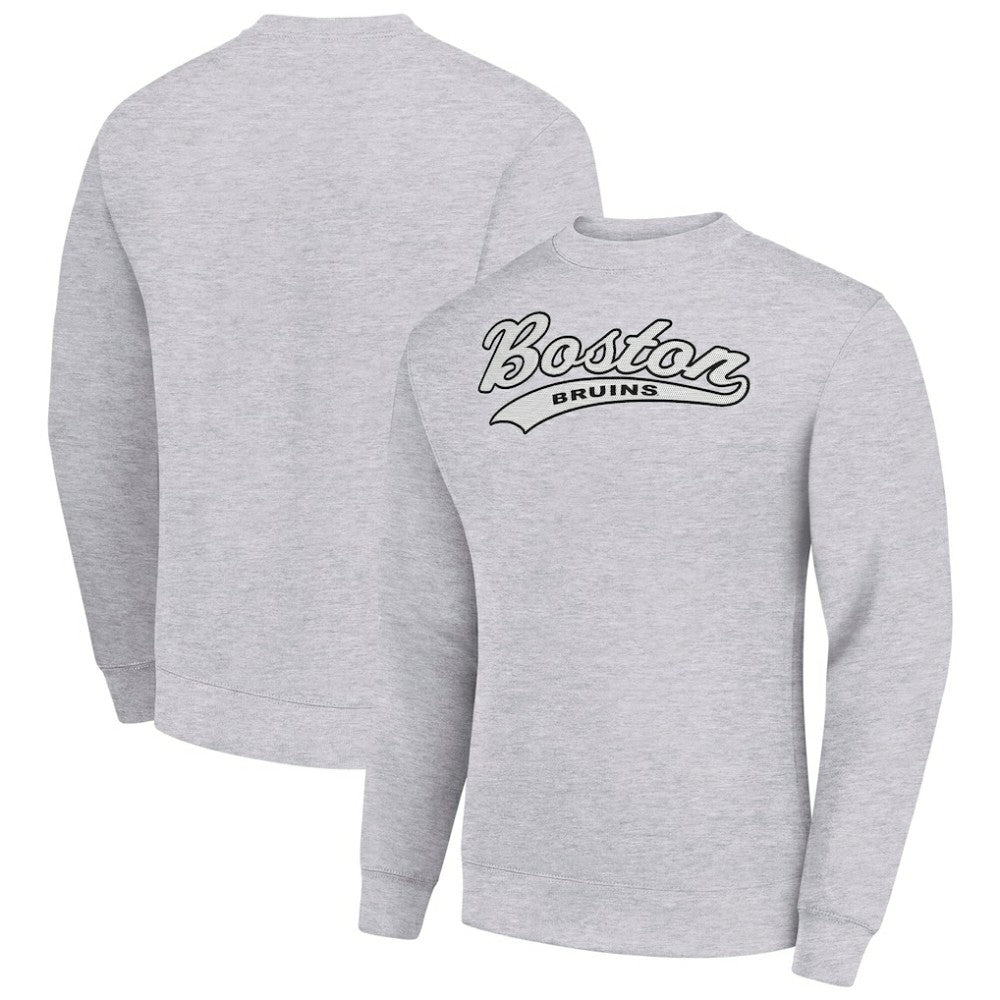 Boston Bruins Starter  Tailsweep City Pullover Sweatshirt - Heather Gray | NHL sale