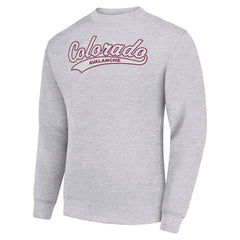 Colorado Avalanche Starter  Tailsweep City Pullover Sweatshirt - Heather Gray | NHL sale