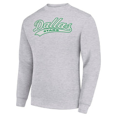 Dallas Stars Starter  Tailsweep City Pullover Sweatshirt - Heather Gray | NHL Clearance