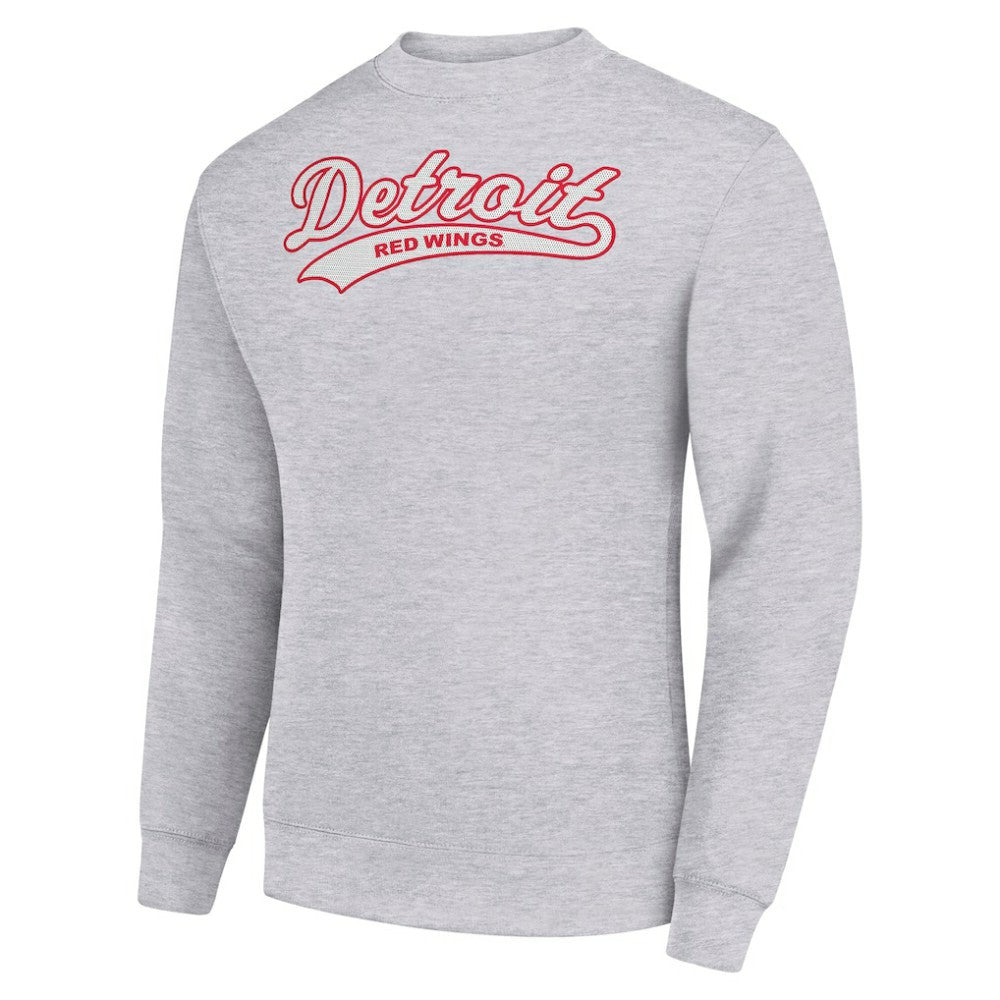 Detroit Red Wings Starter  Tailsweep City Pullover Sweatshirt - Heather Gray | NHL online