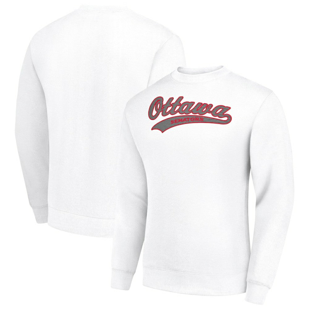Ottawa Senators Starter  Tailsweep City Pullover Sweatshirt - White | NHL sale