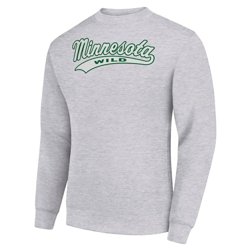 Minnesota Wild Starter  Tailsweep City Pullover Sweatshirt - Heather Gray | NHL discount