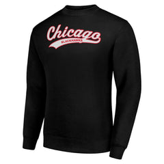 Chicago Blackhawks Starter  Tailsweep City Pullover Sweatshirt - Black | NHL on sale